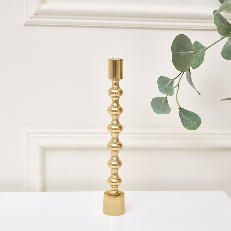 Rosdorf Park Tall Gold Metal Candle Holder Wayfair.co.uk